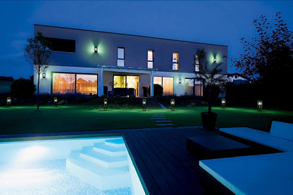 LEDVANCE SMART+ ALPS Outdoor Bluetooth Solar Light with Sensor, Warm White Light (3000K) and Colourful, No Power Supply, Up to 2.5 Hours at 100% Light, Rechargeable with USB-C Cable, IP44