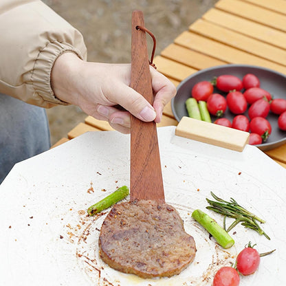 Wooden Turner,Wood Turners for Frying | Non-Scratch Cooking Flipper Tool, Kitchen Gadgets for Frying Pan and Wok