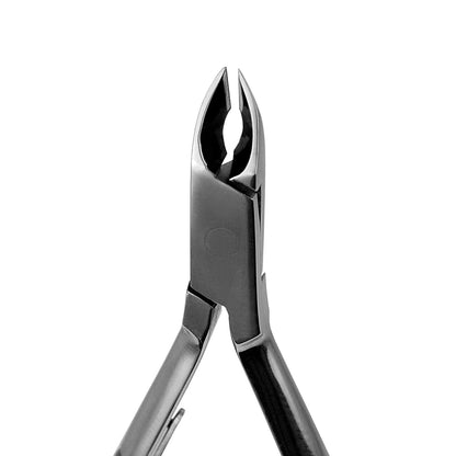 Revlon Half Jaw Cuticle Nipper, Manicure Tool for Nail Care, Hangnail Clipper, For More Precise Trims, Non-Slip Grip, Stainless Steel, 1 Count