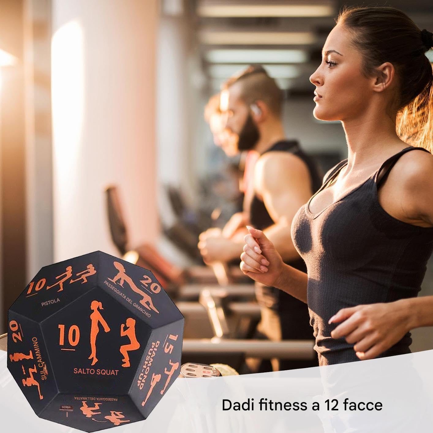 Workout Dice, Fitness Dice Game, 4.72x3.94x3.94 inches Multi Functional Home Workout Gear, User Friendly, Yoga Exercise Cubes for Gym, Outdoor, Travel, and Team Sports