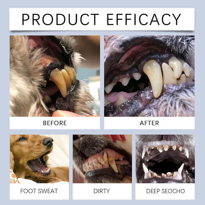 Spray per la Pulizia dei Denti per Cani e Gatti, Spray Orale per Animali Domestici, Pet Dental Care Toothpaste, Dentifricio per Cani, per Pulizia Denti Cane e Alito Cane, Contro Placca, Tartaro, 08
