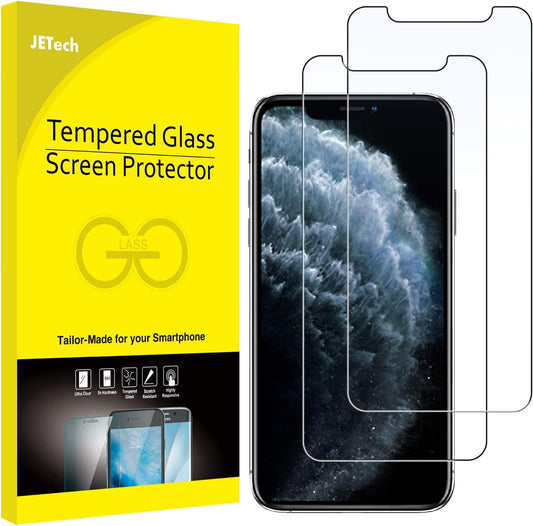 JETech Screen Protector for iPhone 11 Pro, iPhone Xs and iPhone X 5.8-Inch, Tempered Glass Film, 2-Pack