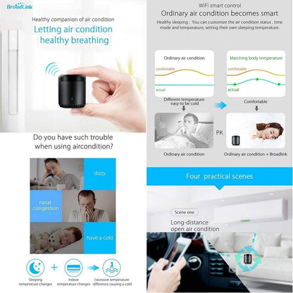 Broadlink RM Mini3 Black Bean Universal Remote, WiFi + IR Control Hub for Smart Home, Compatible with Alexa, One for All Infrared Controlled Home Devices TV, STB, Air Condition, DVD