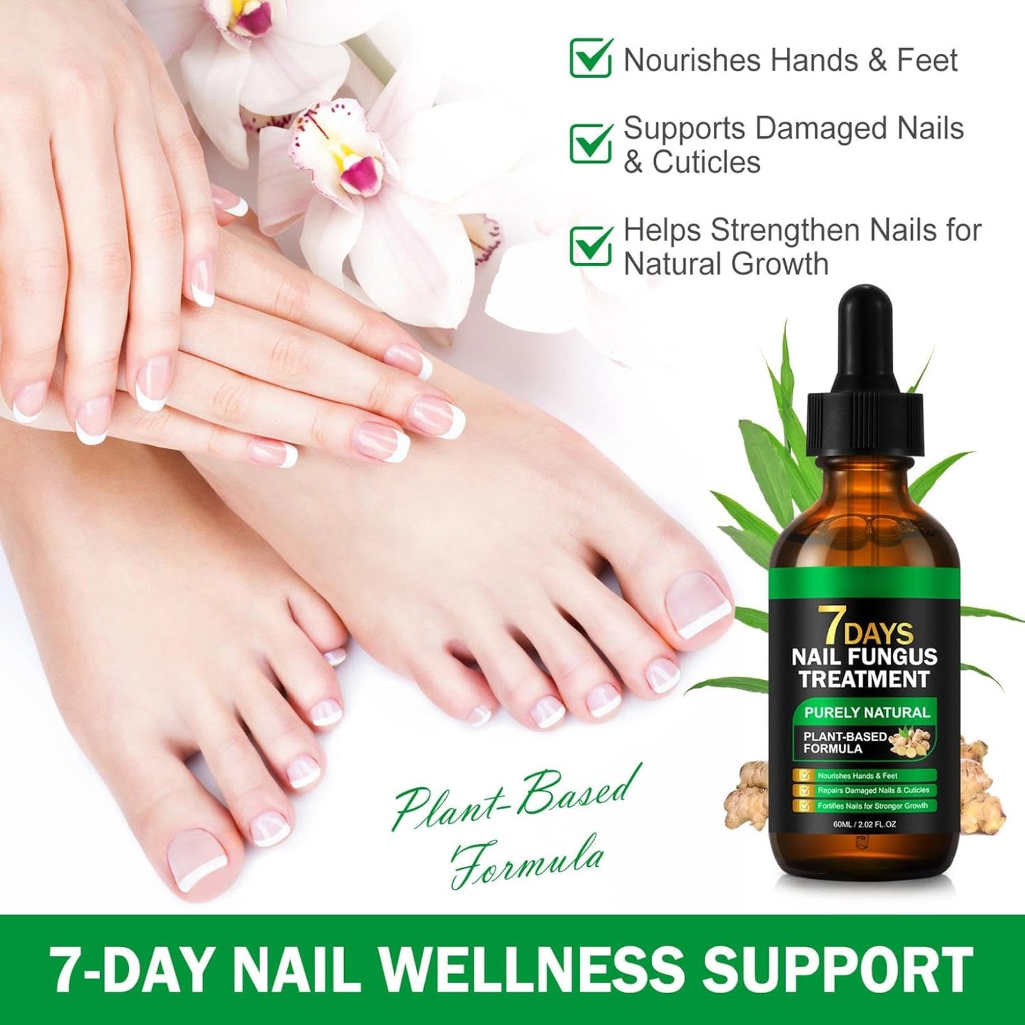 Ginger Nail Growth Serum,Ginger Nail Treatment Nail Support Nail Care,Nail Nutrient Oil Strengthener Oil,Nourishing Idratante