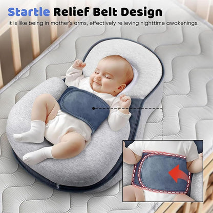 15° Anti-Choking Baby Lounger Pillow | Detachable Nursing Pillow for Newborns | Pregnant Mother Must-Have + Eco-Friendly Nursery + Portable Infant Support,Baby Lounger Pillow