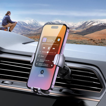 UGREEN Gravity Car Phone Holder, Car Air Vent Phone Holder, Compatible with iPhone 16 15 14 Plus Pro Max, Galaxy S24 Ultra S23 A14, Redmi Note 12 Pro, etc. Black