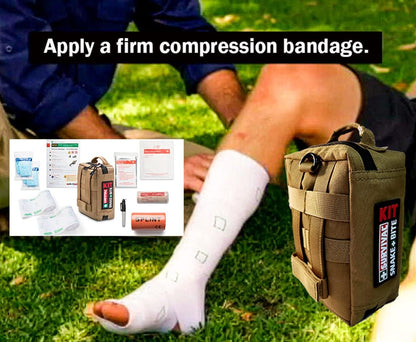 SSSAFE SURVIVAL Snake Bite Kit designed in collaboration with SSSAFE Pty Ltd for Australian Venomous Snake and Spider Bite First Aid