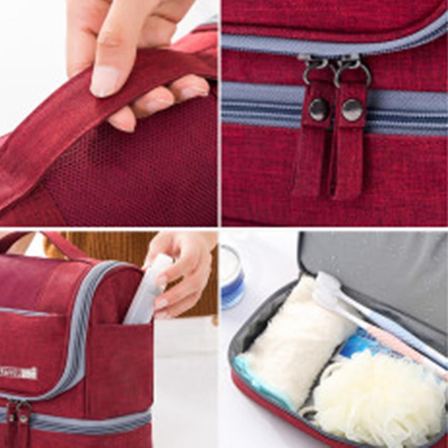 Toiletry Organizer Bag | Waterproof Travel Bag | Compact Travel Toiletry Bag | Spacious Travel Hygiene Bag | Cosmetic Organizer for Travel | Toiletry Kit for Travel | Travel Makeup Bag