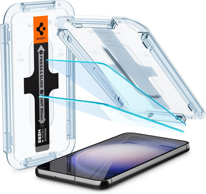 Spigen Tempered Glass Screen Protector [Glas.tR EZ Fit] designed for Galaxy S23 Plus (2023) [Case Friendly] - 2 Pack