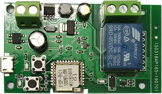 eWeLink DC5V 12V 24V 32V WiFi Switch Wireless Relay Module Smart Home Automation Modules Phone APP Remote Control Timer Switch Alexa Google Home Voice Control for Access Control System