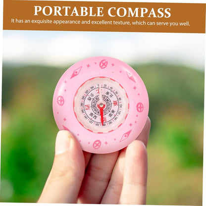 KOMBIUDA Metal Compass Hiking Mini Survival Compass Outdoor Accessory Plastic Mini Travel Compass