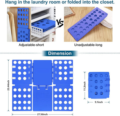 Geniusidea Shirt folding Board Tshirt Folding Board t Shirt Folder Clothes Plastic Laundry Room Organizer
