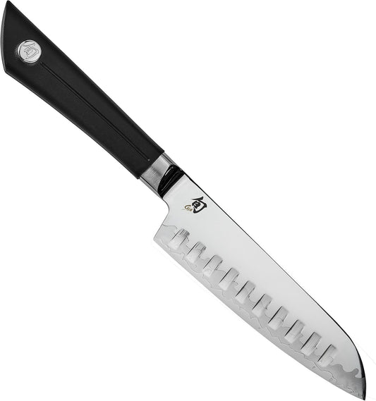 Shun Cutlery Sora Hollow Ground Santoku Knife 5.5â€, Asian-Inspired Knife for All-Purpose Food Prep, Chef Knife Alternative, Handcrafted Japanese Knife