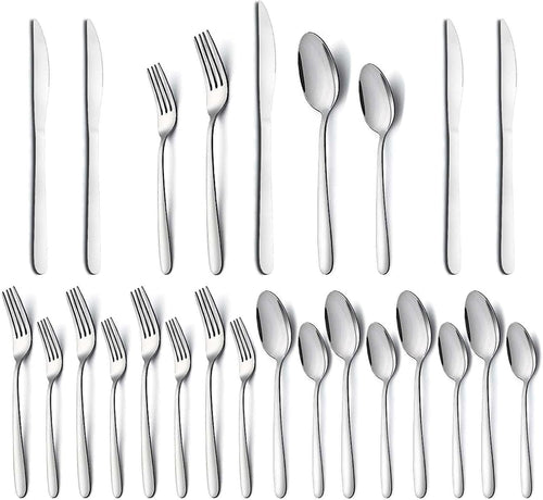 Cutlery Set for 4 People, APEO 20 Piece Food-Grade Stainless Steel Flatware Set, Silverware Set Includes Forks, Spoons and Knives, Utensils Set for Family/Party/Restaurant, Dishwasher Safe