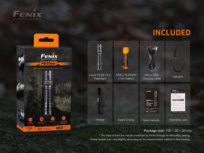 Fenix PD35 v3.0 1700 Lumen Tactical Flashlight