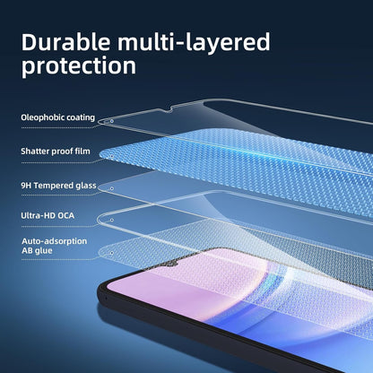 NEW'C 3 Pack Designed for Samsung Galaxy A15 5G /4G Screen Protector Tempered Glass,Case Friendly Ultra Resistant