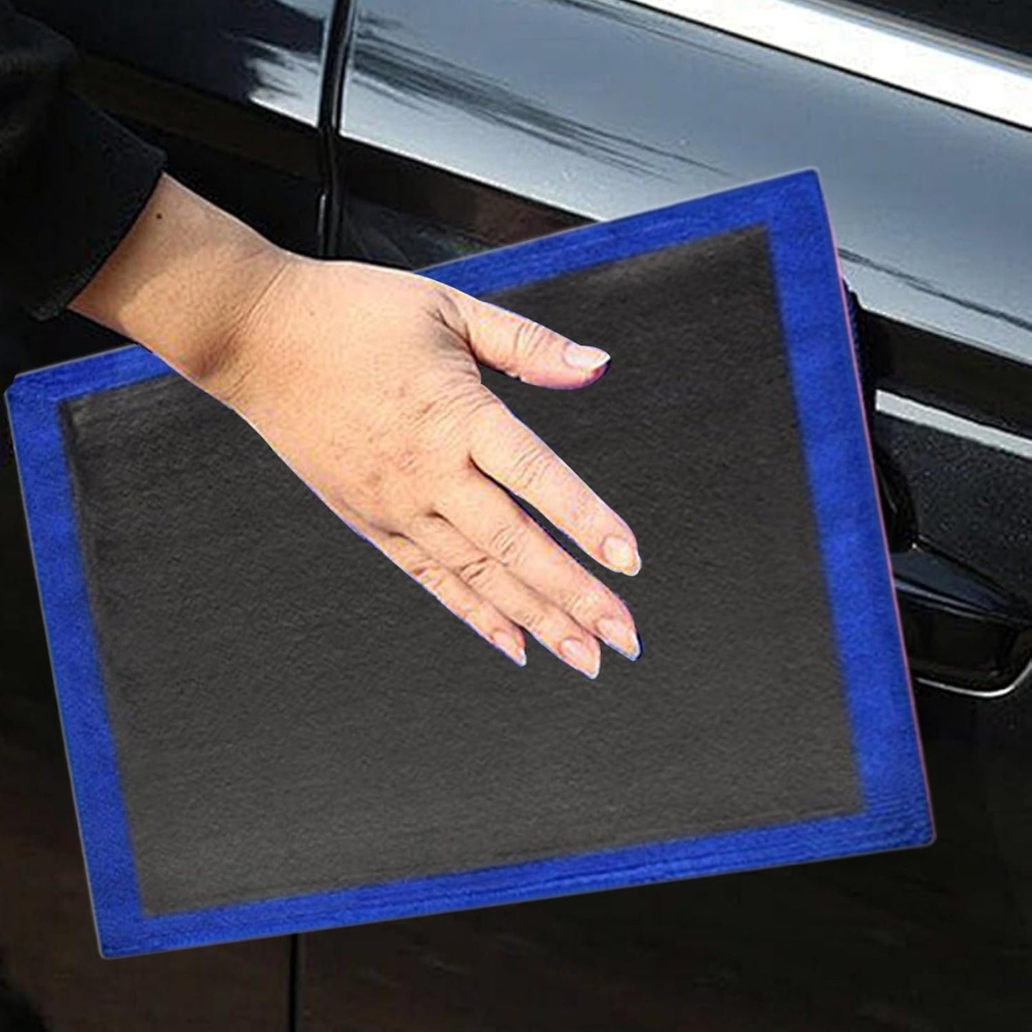 Generico Clays Towel Auto-Detailing, Clay Rag for Car Detailing 2 Sided, Auto Cleaning Accessories, Detailings Alternative Mitt for Motorcycle, Bicycles, Car, 12 x 12 Inches