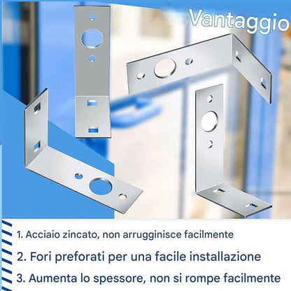 Qzdtue Trailer Light Bracket, Tail Lamp Mount, L Shape Metal Rack, Two-Piece Holder Set, 4.49x2.99x1.5 inches, Support Frame, Transport Accessory for Vehicle, Truck, Boat, Marine