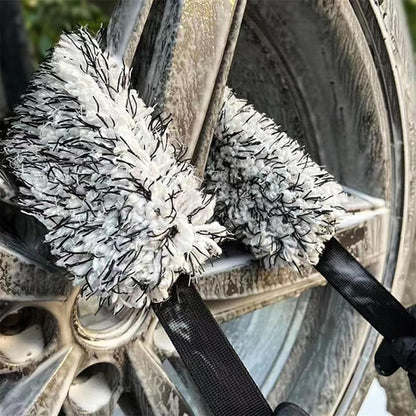Microfiber Multi-Use Cleaning Tool – Crevice Cleaning Brush, Car Wheel Cleaning Belt, Multifunctional Car Detailing Cleaning Brush Tool, Quick Easy Car Cleaning Tool