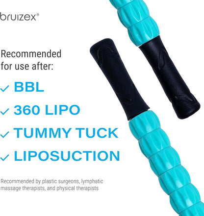 Liposuction Massager Roller for Lymphatic Massage and Drainage I Post Surgery Recovery After 360 Lipo, Tummy Tuck, BBL I Works with lipofoam, Foam Pads, Compression Garment, Pillow, Faja by Bruizex