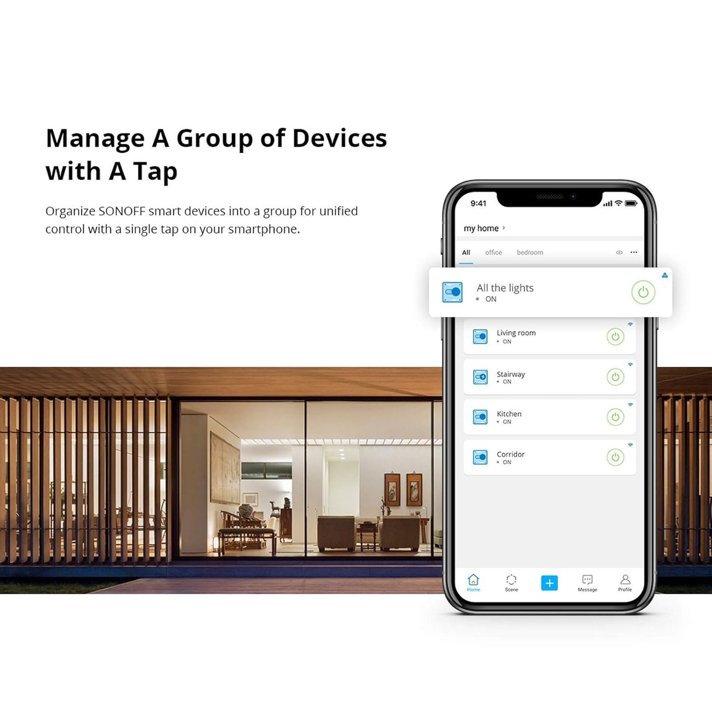 SONOFF Basic R2 10A Smart WiFi Wireless Light Switch, Universal DIY Module for Smart Home Automation Solution, Compatible with Alexa & Google Home Assistant, Compatible with IFTTT, No Hub Required