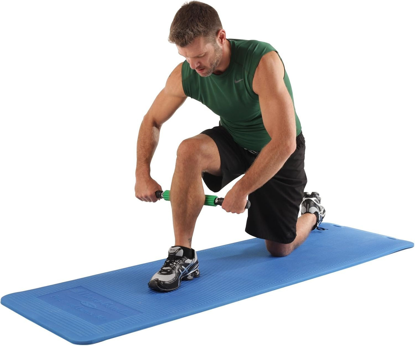 TheraBand Roller Massager +, Muscle Roller Stick for Self-Myofascial Release, Deep Tissue Massage Rolling Pin, Trigger Point Release, Muscle Soreness, Best Gift for Runners, Athletes, Crossfit