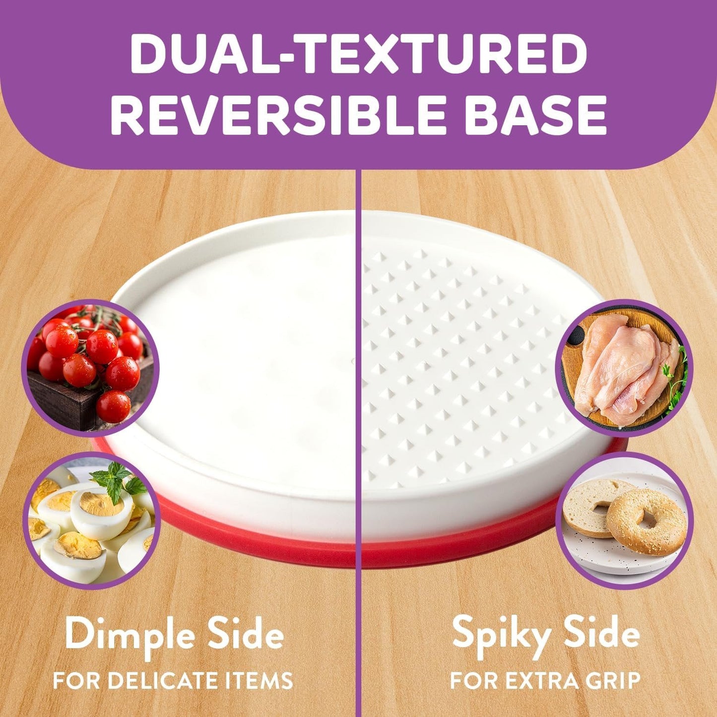 IMPRESA Easy Slice 6-in-1 Food Prep Tool – Veggie Chopper, & Bagel Cutter