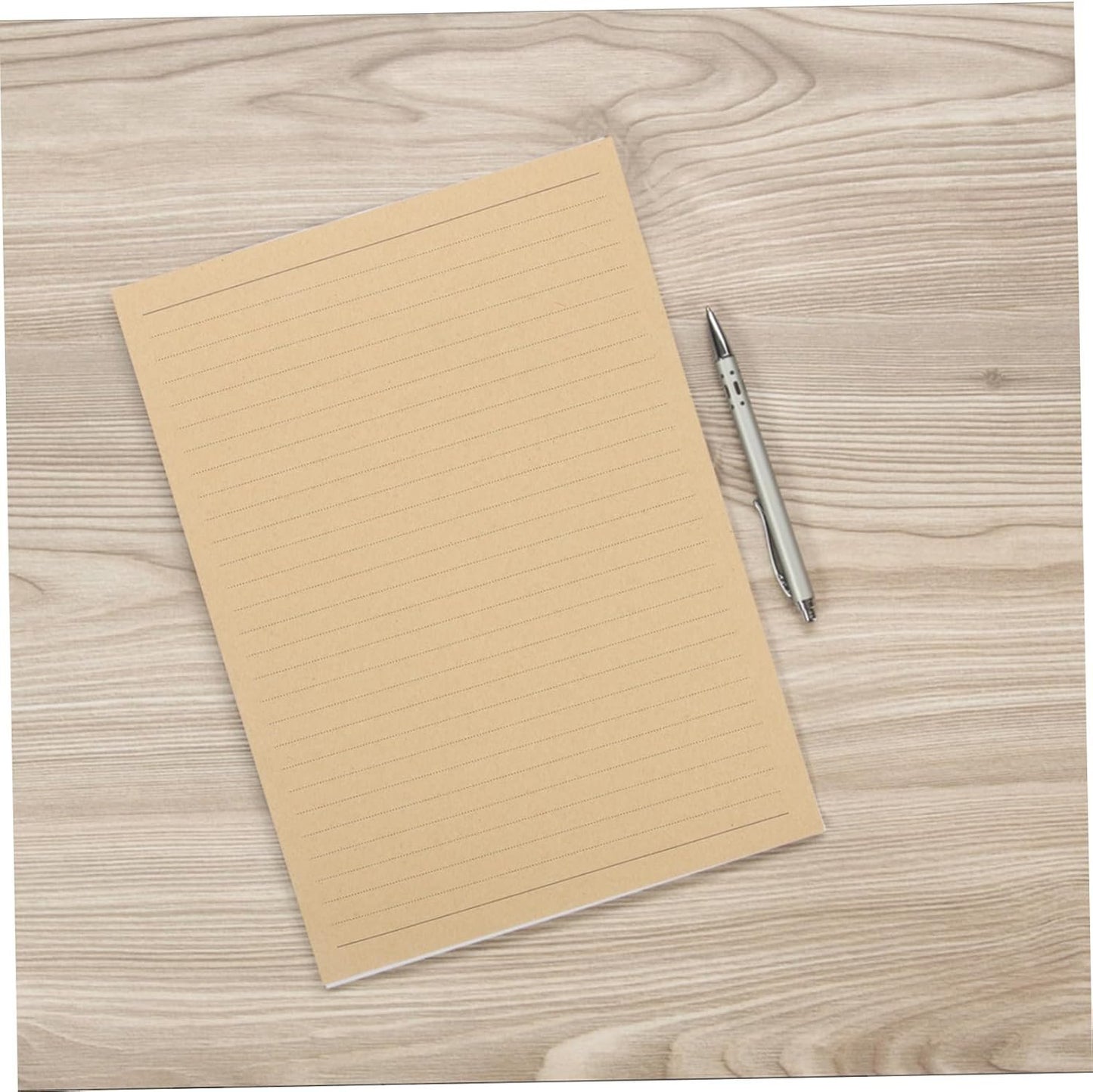 DIYEAH Vintage Stationery Paper 50 Sheets Letter Writing Paper in Kraft for Special Occasions and Handwritten Notes