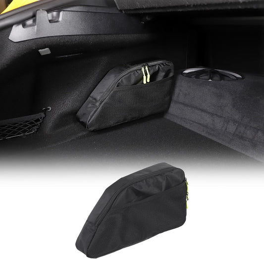 Fgtagtal Car Trunk Organizer Compatible with Toyota Supra GR A90 A91 MK5 2019-2024, Rear Trunk Storage Organizer Box, Oxford Cloth Car Storage Bag Space Saving