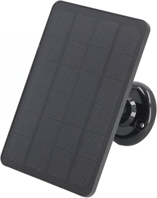 10W Solar Panel for Security Camera, 6V Waterproof Solar with 9.8ft Cable & 360° Adjustable Bracket, Solar Power Supply for Arlo Pro 3 for Pro 4 (Black)