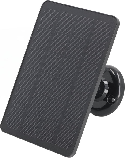 10W Solar Panel for Security Camera, 6V Waterproof Solar with 9.8ft Cable & 360° Adjustable Bracket, Solar Power Supply for Arlo Pro 3 for Pro 4 (Black)