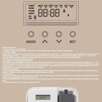 Essential Oil Diffusers for Home, Smart Scent Air Machine for Home, Hotel Collection Diffuser, Waterless Essential Oil Diffuser with Automatic Timing Function APP Control