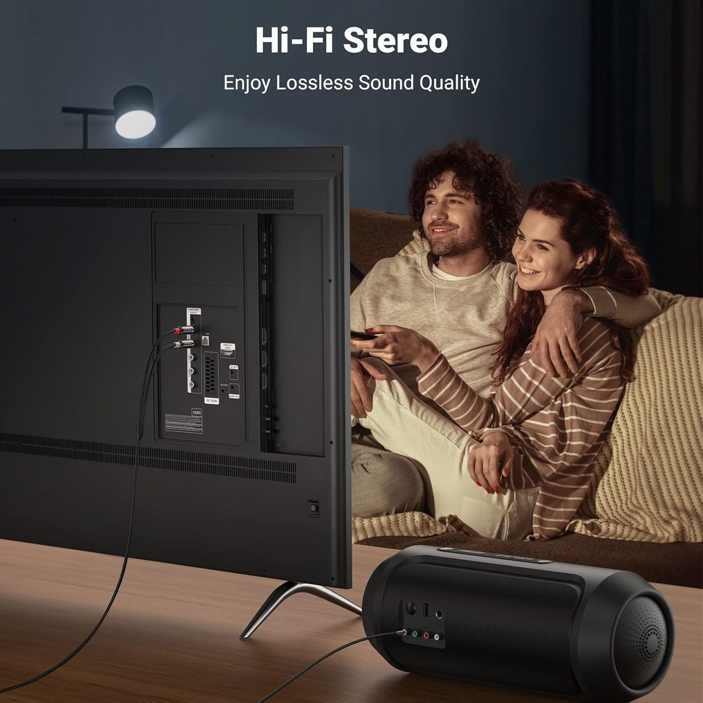 UGREEN 3.5mm to 2RCA Aux Audio Cable Cord Stereo Jack Phono Plugs Connector for Speakers, iPod, MP3 Player, Smartphone, Tablet, Laptop and More, 3.3FT