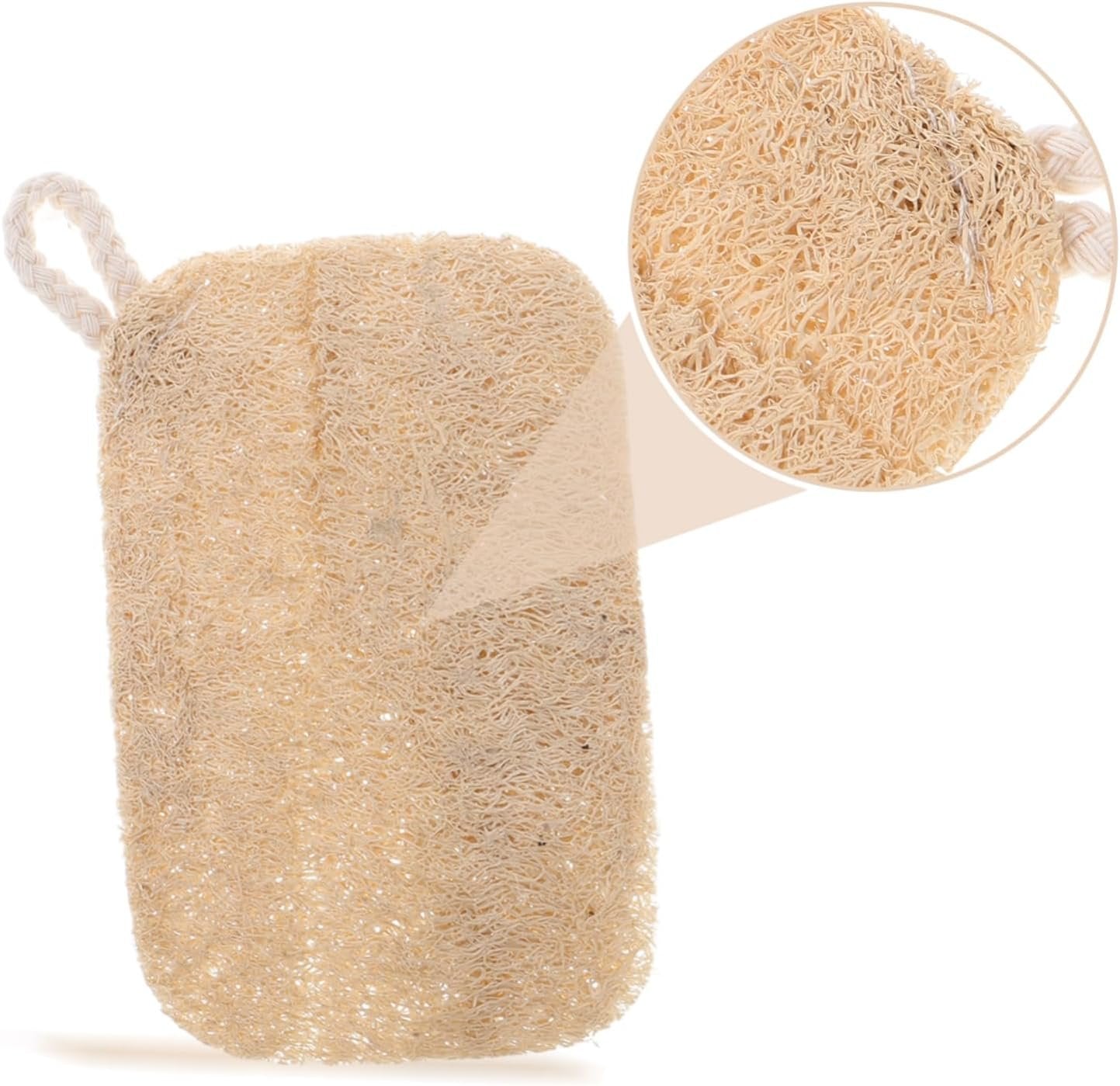 FRCOLOR 10pcs Natural Loofah Dish Sponge for Kitchen Stubborn Removal Easy Maintenance Multipurpose Loofah