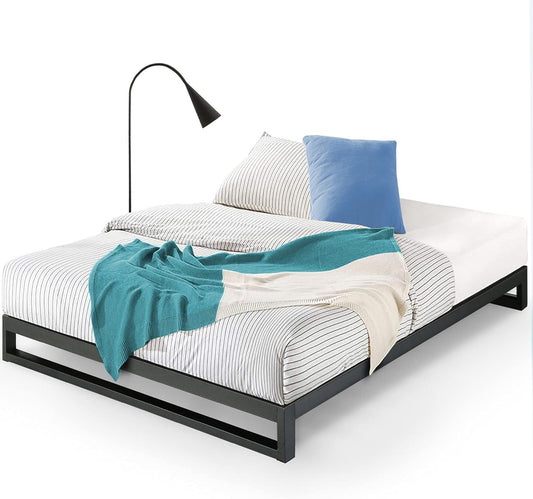 Zinus Full Bed Frame - Trisha 7 inch Metal Bed Frame with Wood Slat Support, No Box Spring Needed, Easy Assembly - Minimalist Platform Bed Frame with Underbed Storage Space, Full Size