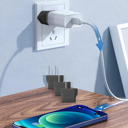 Superpow 3pcs Travel Adapter for European Plug to American, Italian to USA, Universal for US/China/Japan/Canada/Mexico