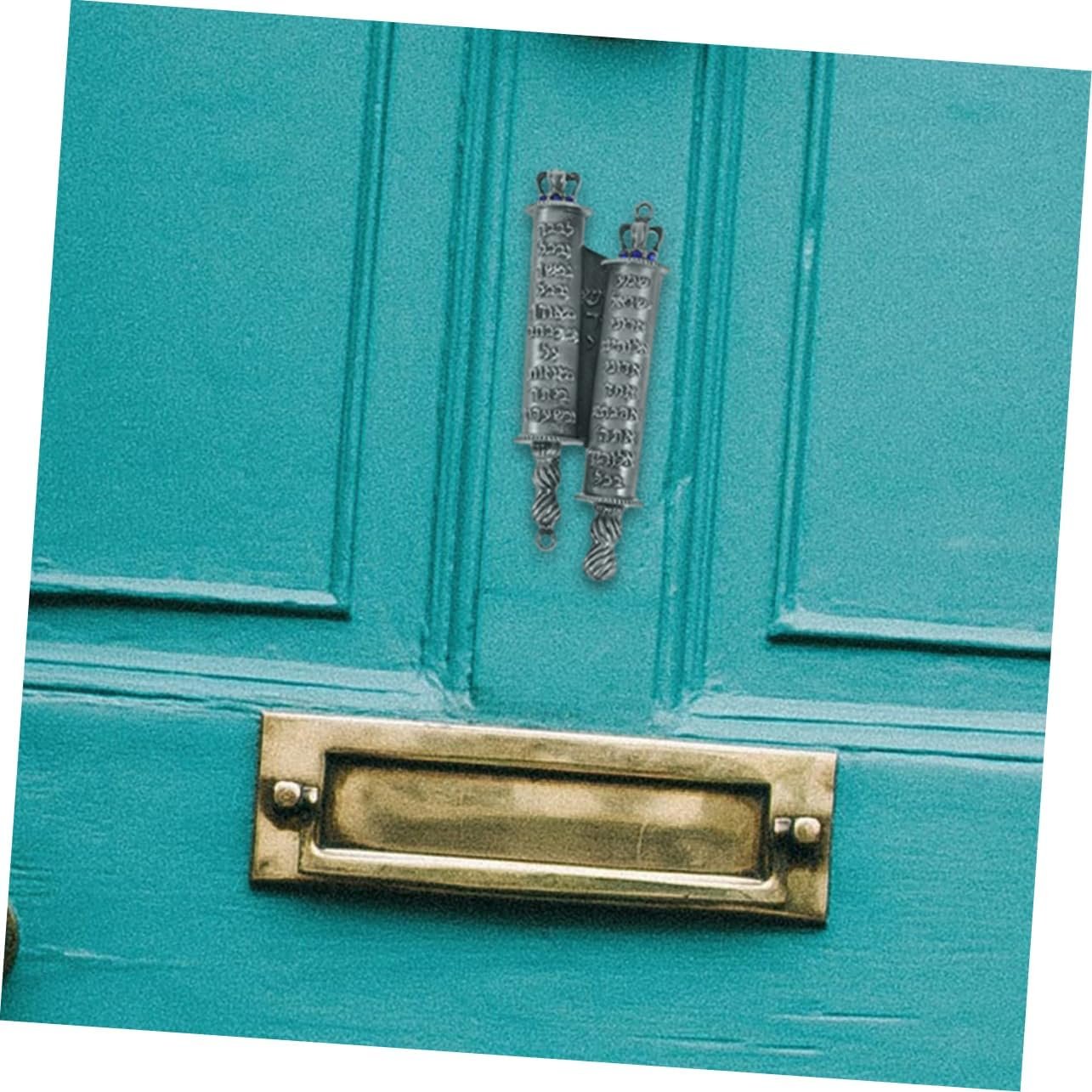 TOPBATHY 2 Set Cancello Sacro Rotolo Decorazione per la benedizione della casa Kit Porta cattolico oggettistica casa Decorazione casa Decorazione mezuzà Arredamento casa Carta