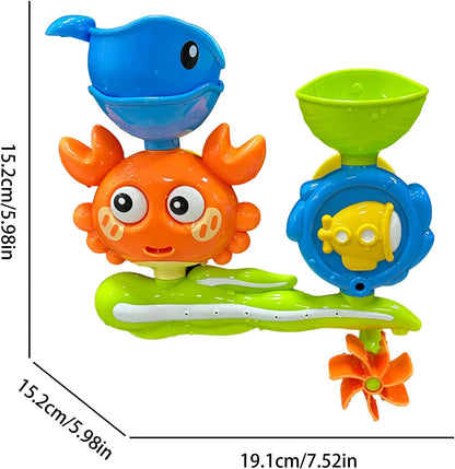 Suction Bath Toys, Shower Water Play Set, Fun Interactive Design, Strong Suction Attachment, Bathroom Entertainment, Ideal for Kids, Bathtub, Beach, Swimming, Travel, Daily Use