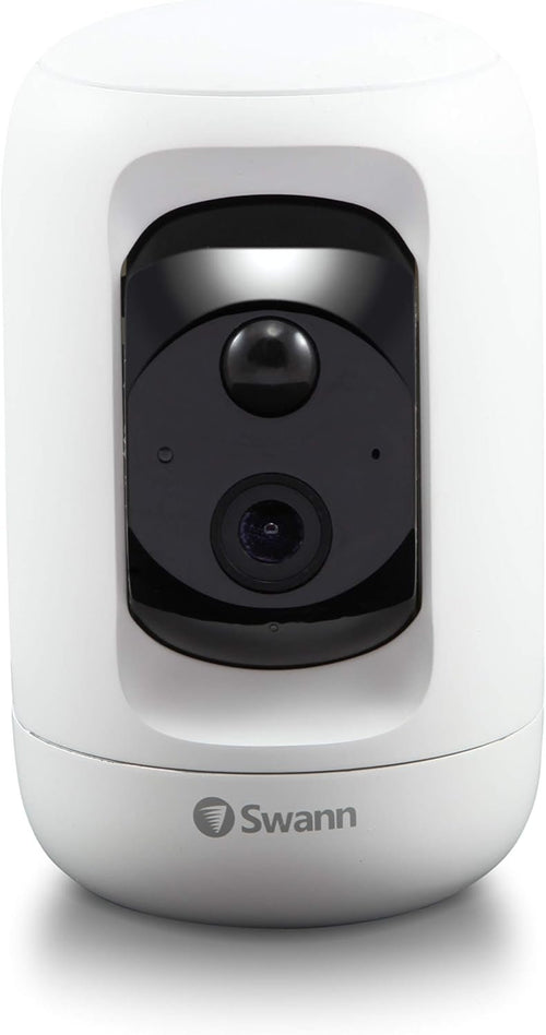 Swann Wi-Fi Home Security Camera -1080p HD Indoor Pan & Tilt,Night Vision,2-Way Talk,Remote Camera Control,Motion & Heat Sensing,Siren,32GB MicroSD - Protect Your Family with Swann's Reliability