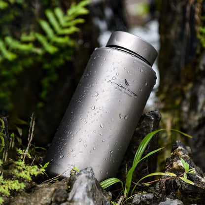 Boundless Voyage Titanium Water Bottle 1 Liter Single-layer Sports Bottle Ultralight Leakproof Drinkware for Outdoor Camping Hiking