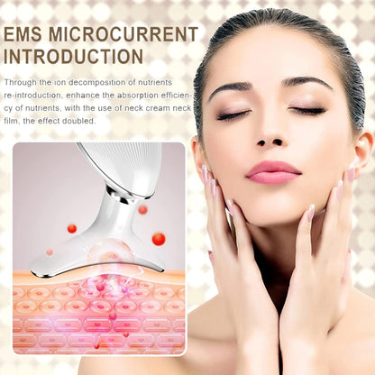 Face Massager Firming Wrinkle Removal Device for Neck Face,Double Chin Reducer Vibration Massager for Skin Care, Wrinkle Removal, Smoothing, Tightening and Improvement