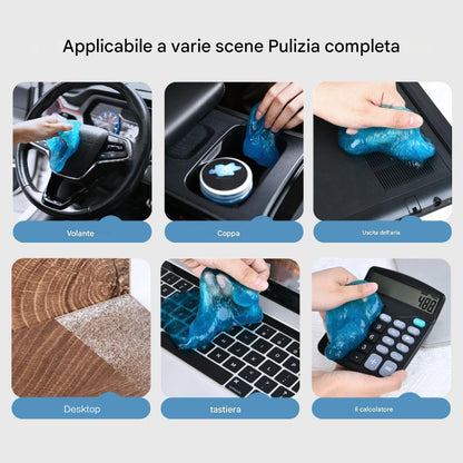 zwxqe Dust Cleaning Gel, Auto Detailing Tools, 200g Eco-Friendly Non-Abrasive Auto Mud, Leather Care, Windshield and Tire Maintenance, Convertible Top Care