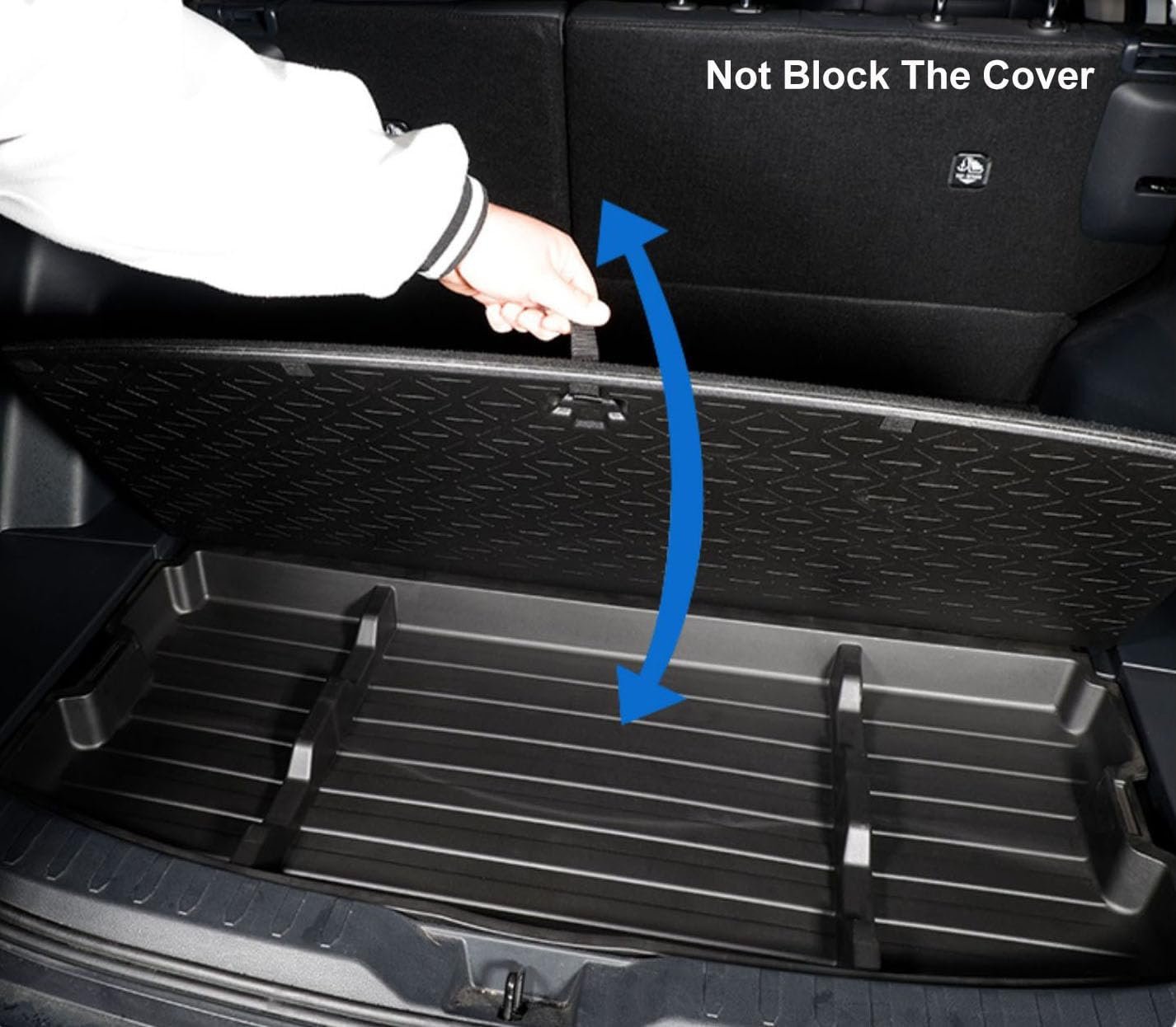 AutoQi For 2019-2025 Toyota RAV4 Trunk Hidden Storage Box, SUV Insert Cargo Rear Hatch Organizer, Extra Space fits RAV4 LE XLE XSE TRD Hybrid Under Cargo Floor Storage Accessories