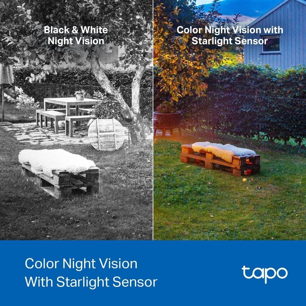 TP-Link Tapo Smart Wire-Free Indoor/Outdoor Security Camera, AI Detection, 10000mAh Battery, 2K QHD, Color Night Vision, 150Â° Super Wide FOV, IP66, Tapo Solar Panel Supported (Tapo C425(4-pack)V1.20)