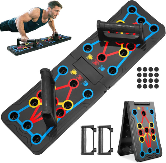 MODY RODY Foldable Push Up Board with Non Slip Pads Set | Exercise Push Up Bars for Men | Durable Push Up Stands Home Gym Accessories