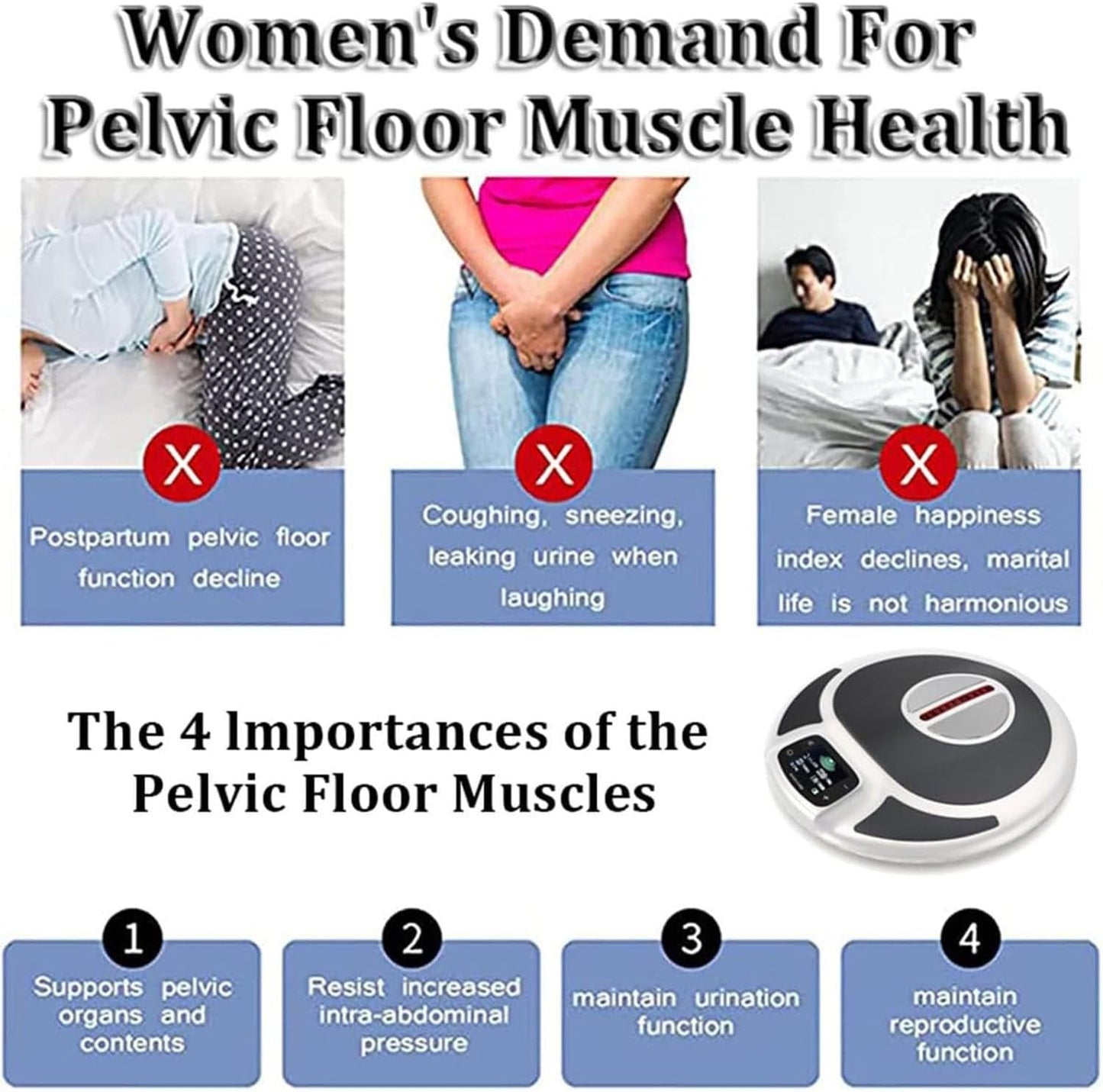 WTSFEUJL Attrezzo Ginnico per La Riparazione Muscolare del Pavimento Pelvico per Le Donne,Riparazione Dell'esercizio del Pavimento Pelvico Dopo Il Parto per Prevenire L'incontinenza Urinaria (Green)