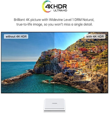 KM2 Plus Deluxe ATV Box Netflix 4K Android 11 TV Box Amlogic S905X4 4GB DDR4 32GB 2.4G&5G WiFi6 1000M-LAN BT5.0 Support Prime Video 4K HDR Box Compatible with Google