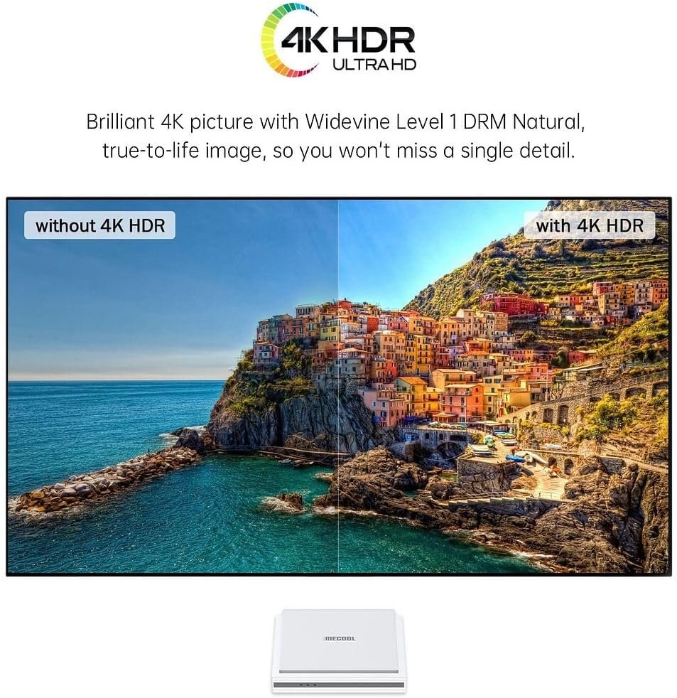 KM2 Plus Deluxe ATV Box 4K Androidtv 11 TV Box Amlogic S905X4 4GB DDR4 32GB 2.4G&5G WiFi6 1000M LAN BT5.0 Support AV1 4K HDR Box