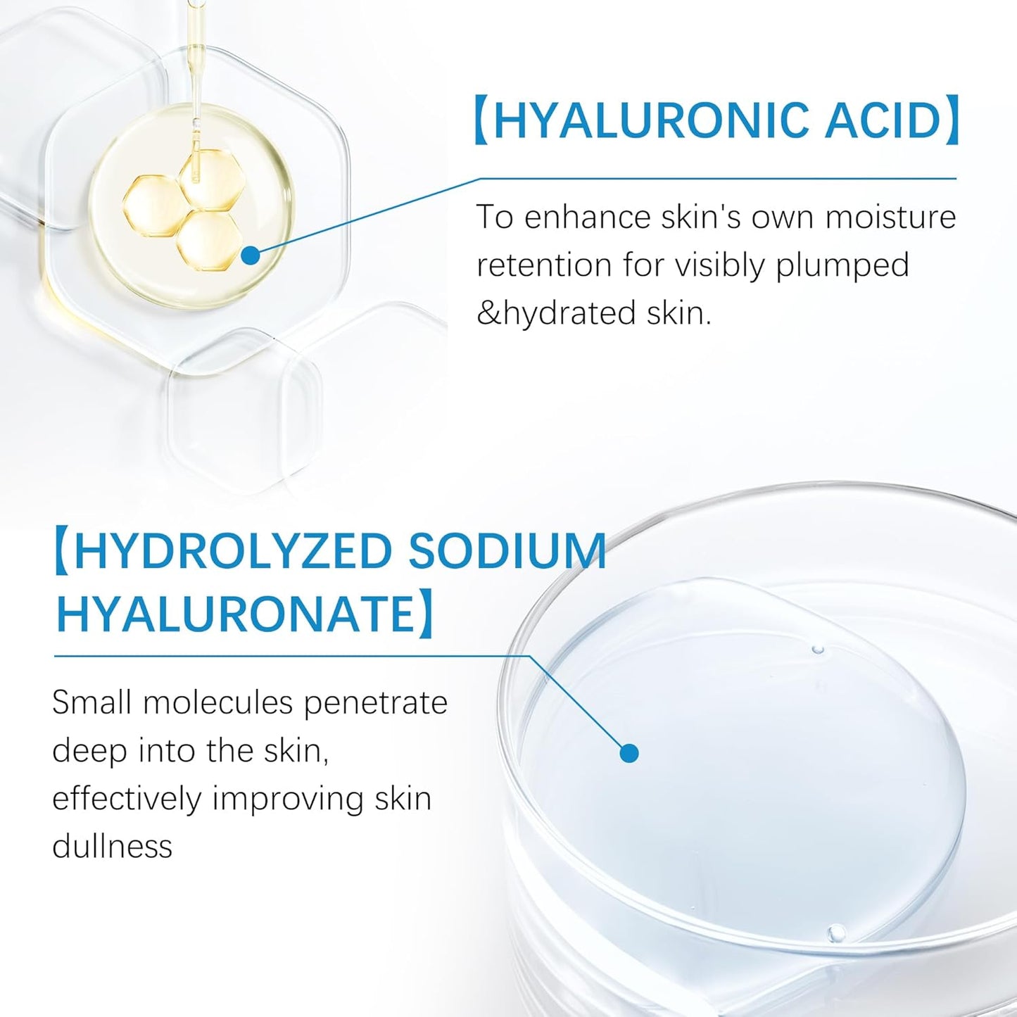 8D Hyaluronic Acid Essence,Balancing skin water,Plumping Face Serum,Anti-aging,Suitable for sensitive skin as well