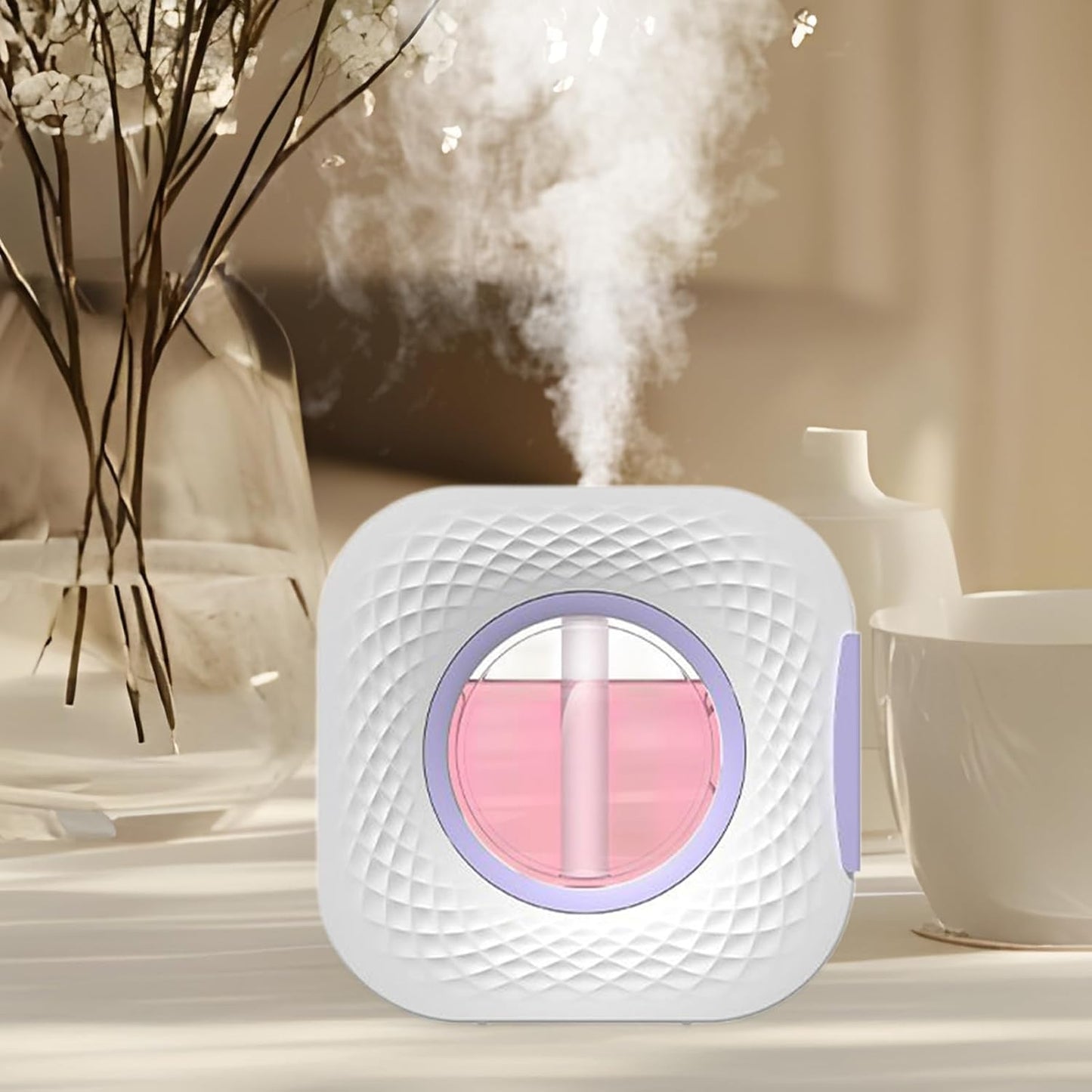 Automatic Aromatherapy Diffuser, Scent Air Machine, Freshening Freshener, Ultrasonic Aromatherapy Tool, Compact 3.94x3.94x1.18 inches for Car, Pet, Living Room, Bathroom